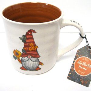 Sheffield Home Gnome Stoneware Coffee Mug 24 Ounce NEW Autumn Fall